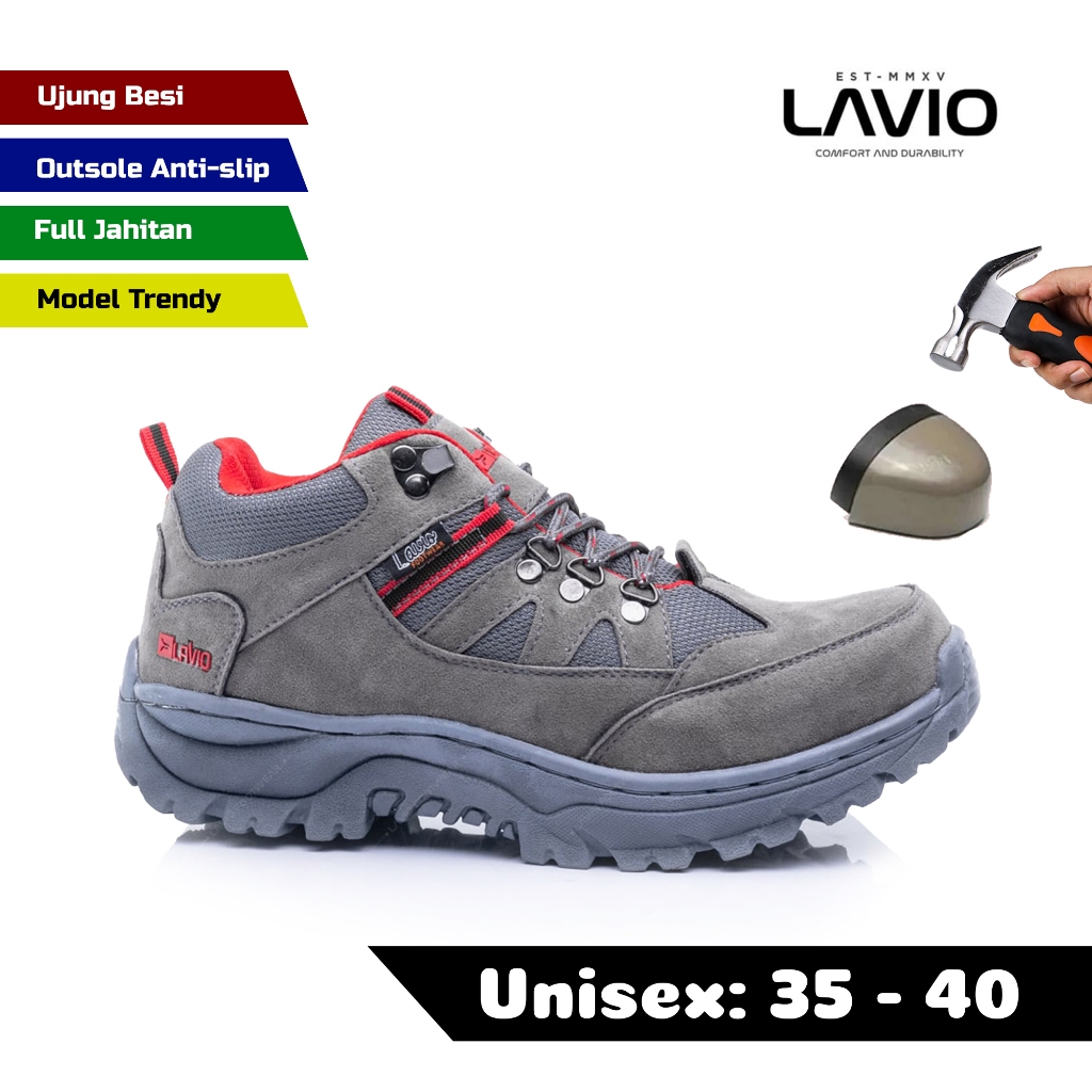 Jual Lavio Sepatu Pria Wanita Safety High Premium Quality Geneva Low