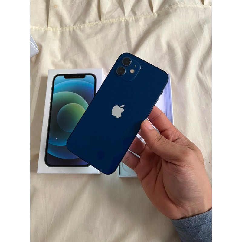 Jual IPHONE 12 64 GB BLUE SINYAL ON ALL OPERATOR IMEI PERMANEN SETARA