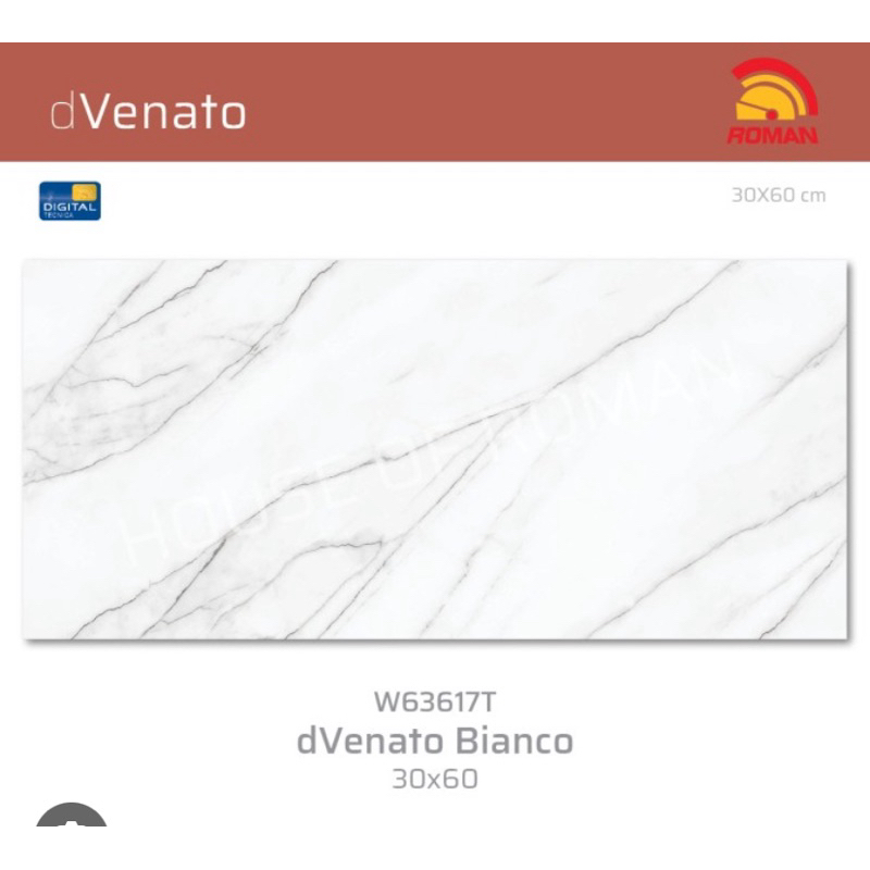 Jual Keramik Dinding X T Roman Dvenato Bianco Motif Marble Abu