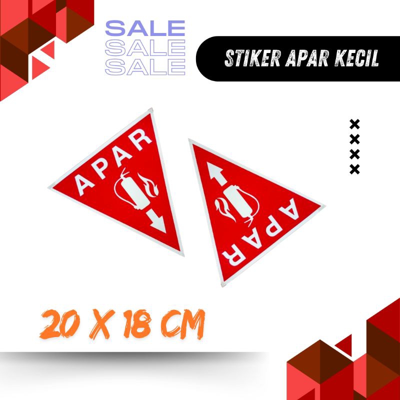 Jual Stiker Label Penanda Apar Bentuk Segitiga Stiker Segitiga Apar