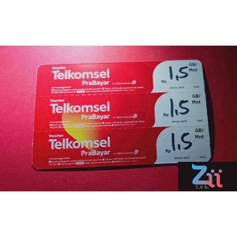 Jual VOUCHER TELKOMSEL 1 5 GB 3 HARI ZONA 1 SULAWESI Shopee Indonesia