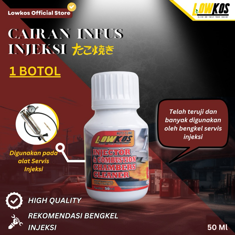 Jual Cairan Infus Injeksi Lowkos Cairan Servis Injeksi 50 ML Shopee