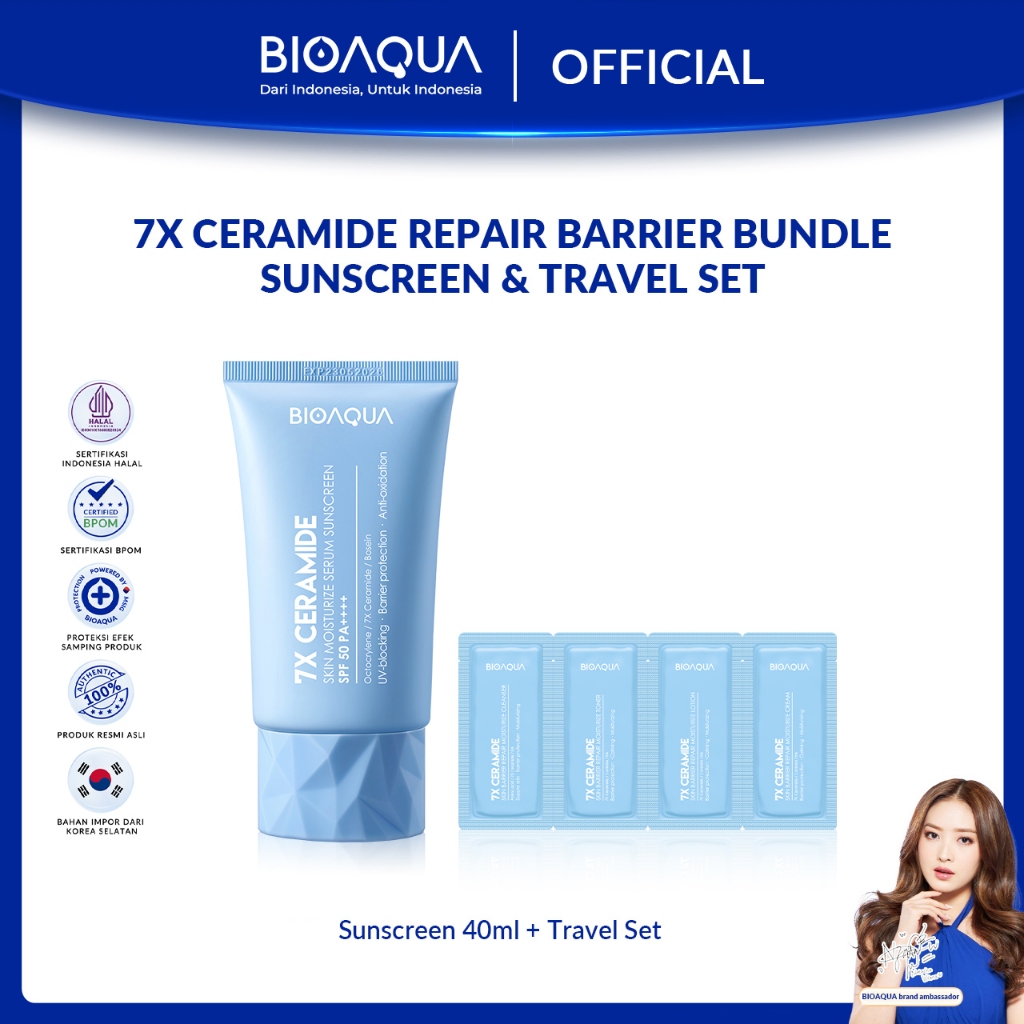 Jual Bioaqua X Ceramide Serum Sunscreen Spf Pa Sunscreen Gel