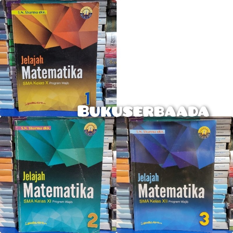 Jual BUKU BEKAS YUDISTIRA JELAJAH MATEMATIKA 1 2 3 SMA PROGRAM WAJIB