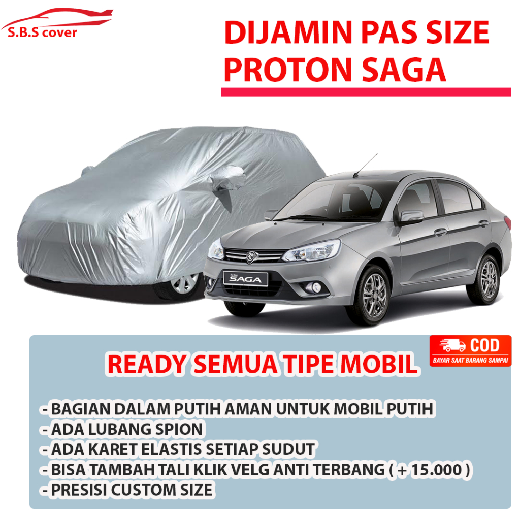 Jual PROTON SAGA Body Cover Mobil PROTON SAGA Sarung Mobil Proton Saga