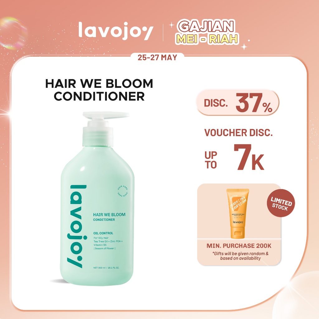 Jual LVJ Lavojoy Hair We Bloom Conditioner Kondisioner Untuk Kurangi