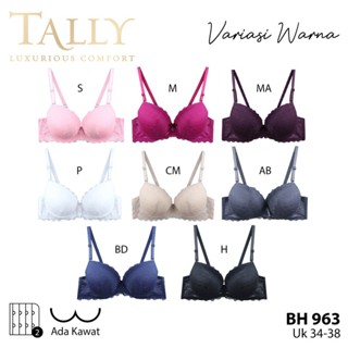 Jual Tally Bh Bra Wanita Ada Kawat Busa Tebal Bahan Brokat Cup B Kait Bra Push Up Renda