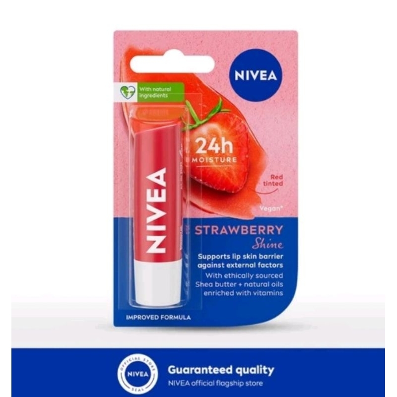 Jual Nivea Lip Care Fruity Shine Beauty Stick Strawberry Gr Shopee