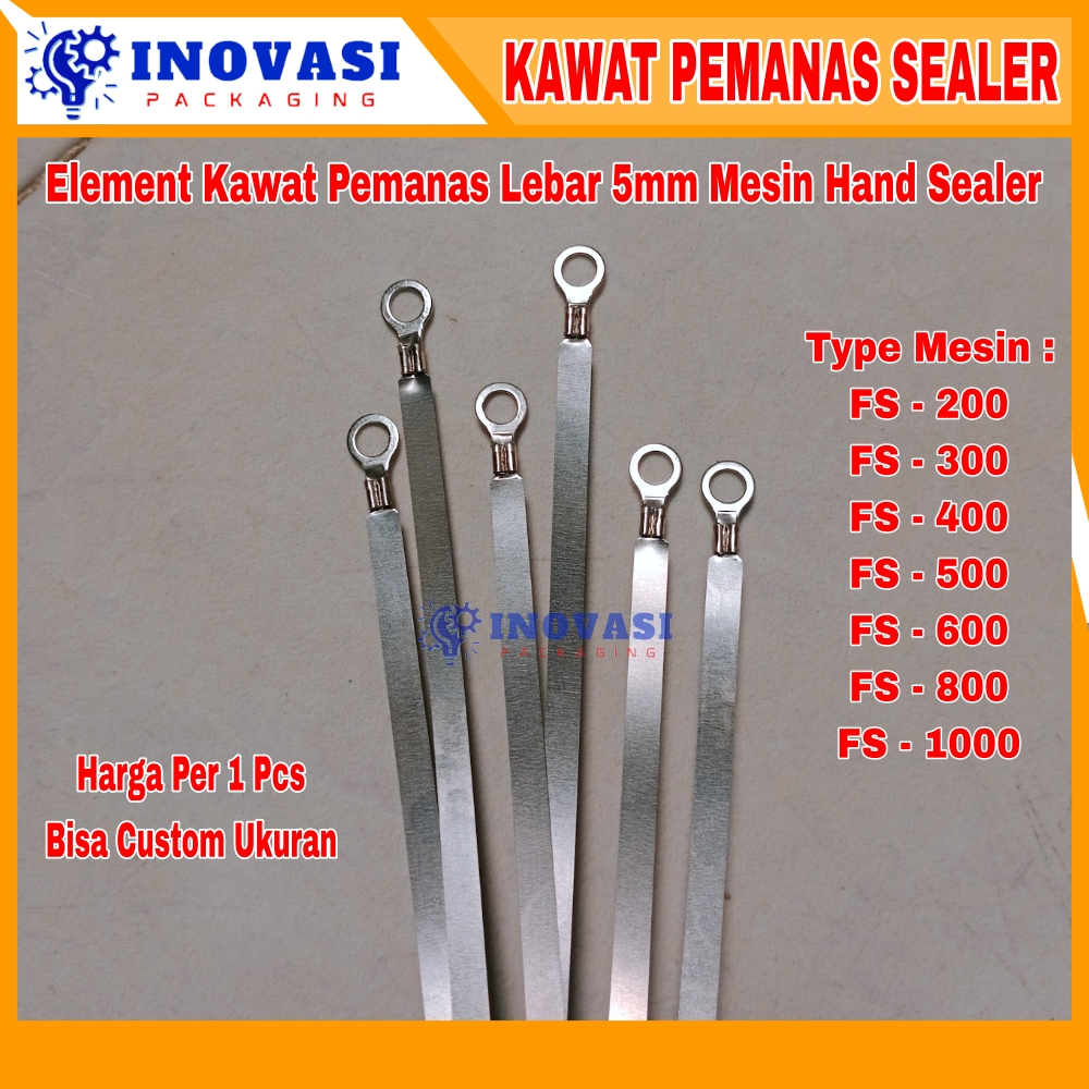 Jual Plat Kawat Pemanas Element Pemanas Lebar 5mm Mesin Press Hand