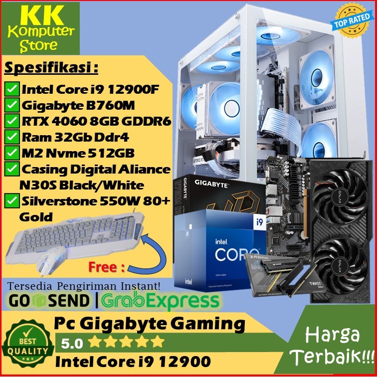 Jual Pc Rakitan Gaming I9 12900 Rtx 4060 8G Pc Gaming Intel Core I9