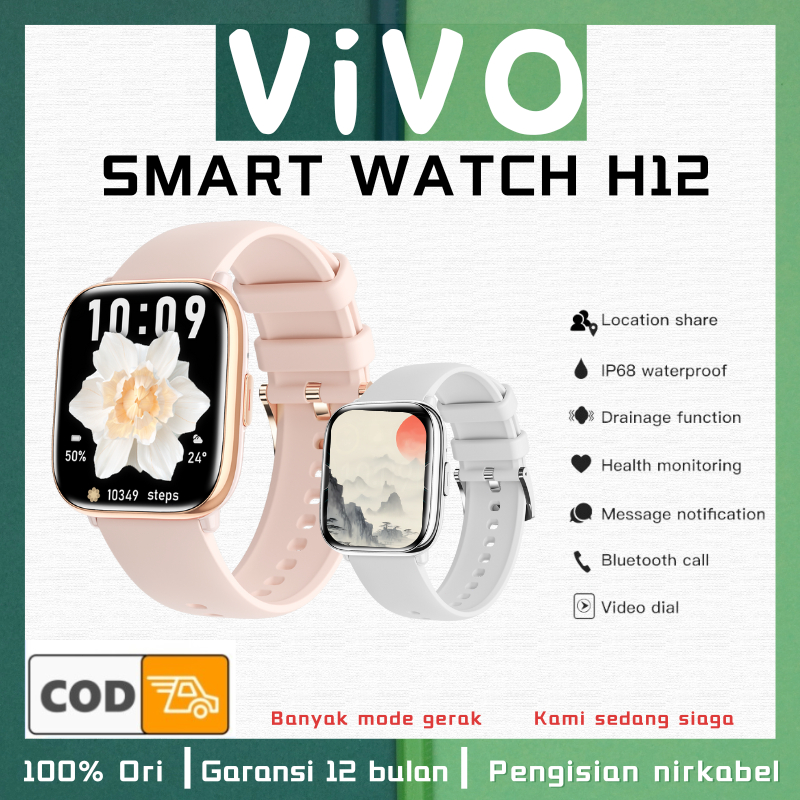 Jual Asli Vivo Smartwatch H Jam Tangan Pintar Dengan Gps Nfc