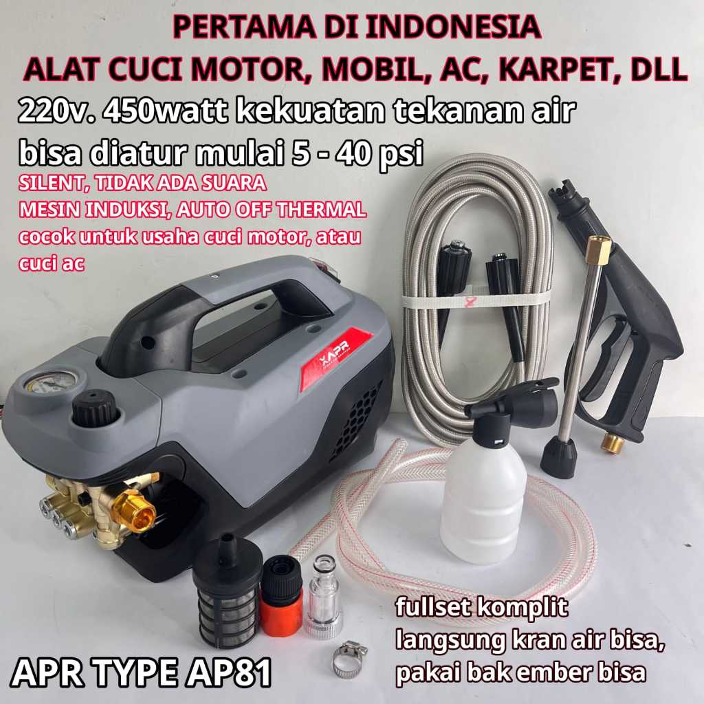 Jual Mesin Cuci Motor Mobil Apr Japan Ap Baterai Jet Cleaner