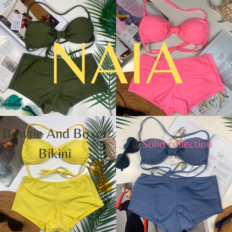 Jual Kode A S Naia Solid Bikini Set Bikini Pantai Bikini Sexy Bikini