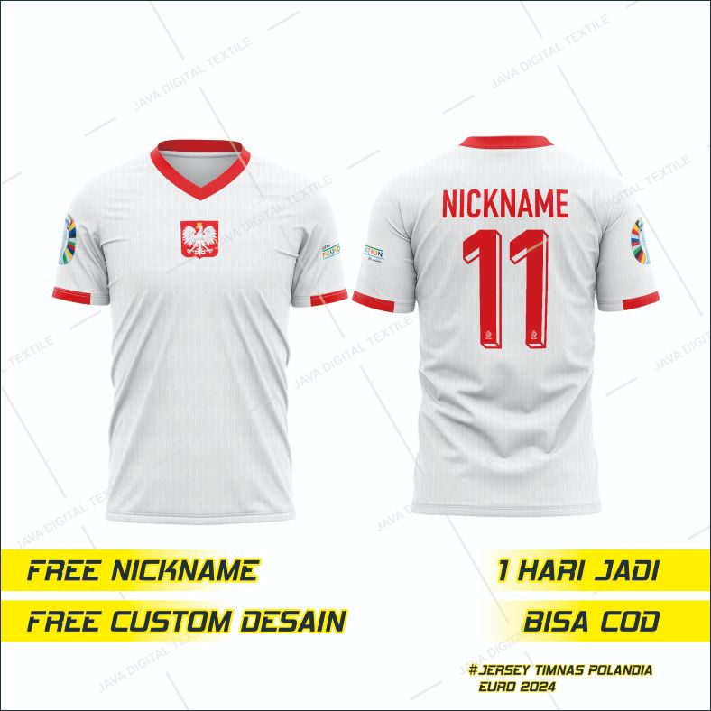 Jual Jersey Baju Timnas Polandia Terbaru Euro Full Printing Free