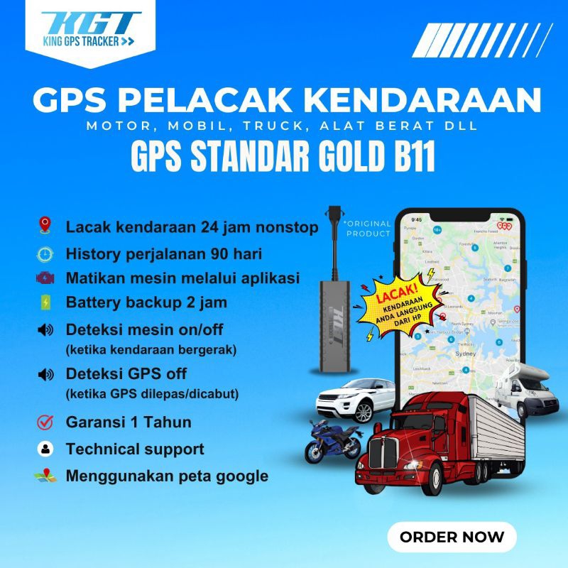 Jual Pelacak Kendaraan Gps Standar Gold B Shopee Indonesia