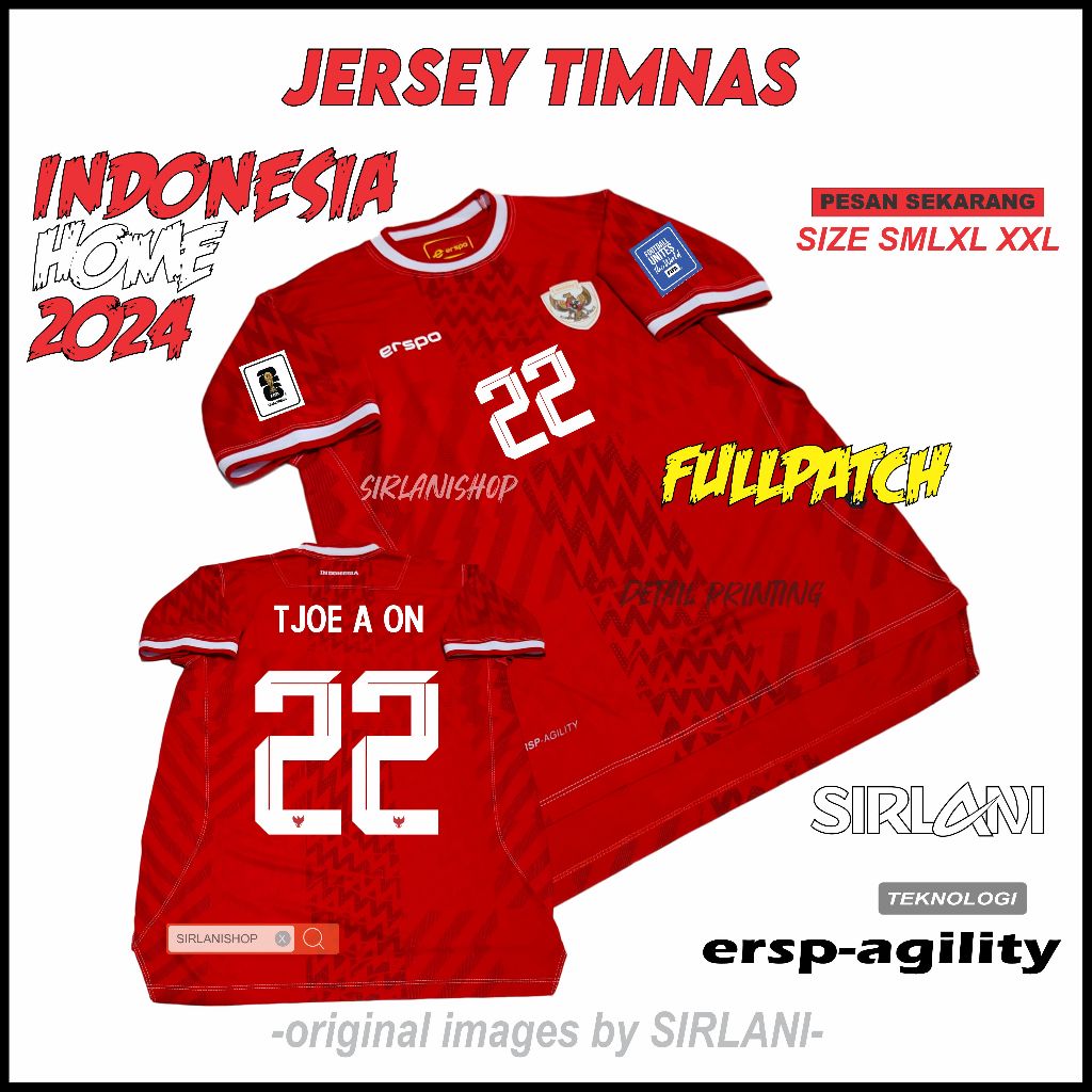 Jual Jersey Indonesia Erspo Jersey Bola Timnas Indonesia Home Terbaru