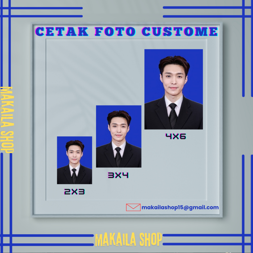 Jual CETAK PAS FOTO 2x3 3x4 4x6 KERTAS SUPER GLOSSY FOTO LAMARAN