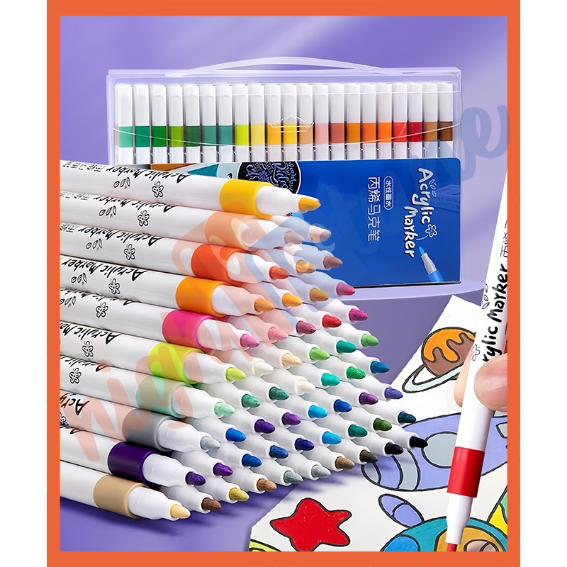 Jual Hightune Spidol Akrilik Acrylic Marker Set