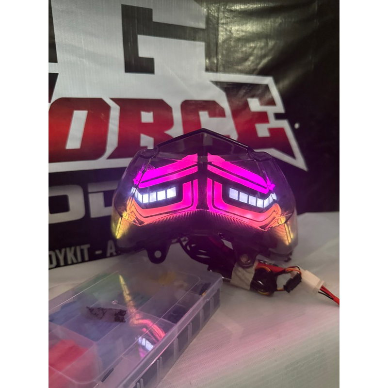 Jual Stoplamp Vario 125 150 Old LED PNP Custom Lampu Belakang Lazy RGB