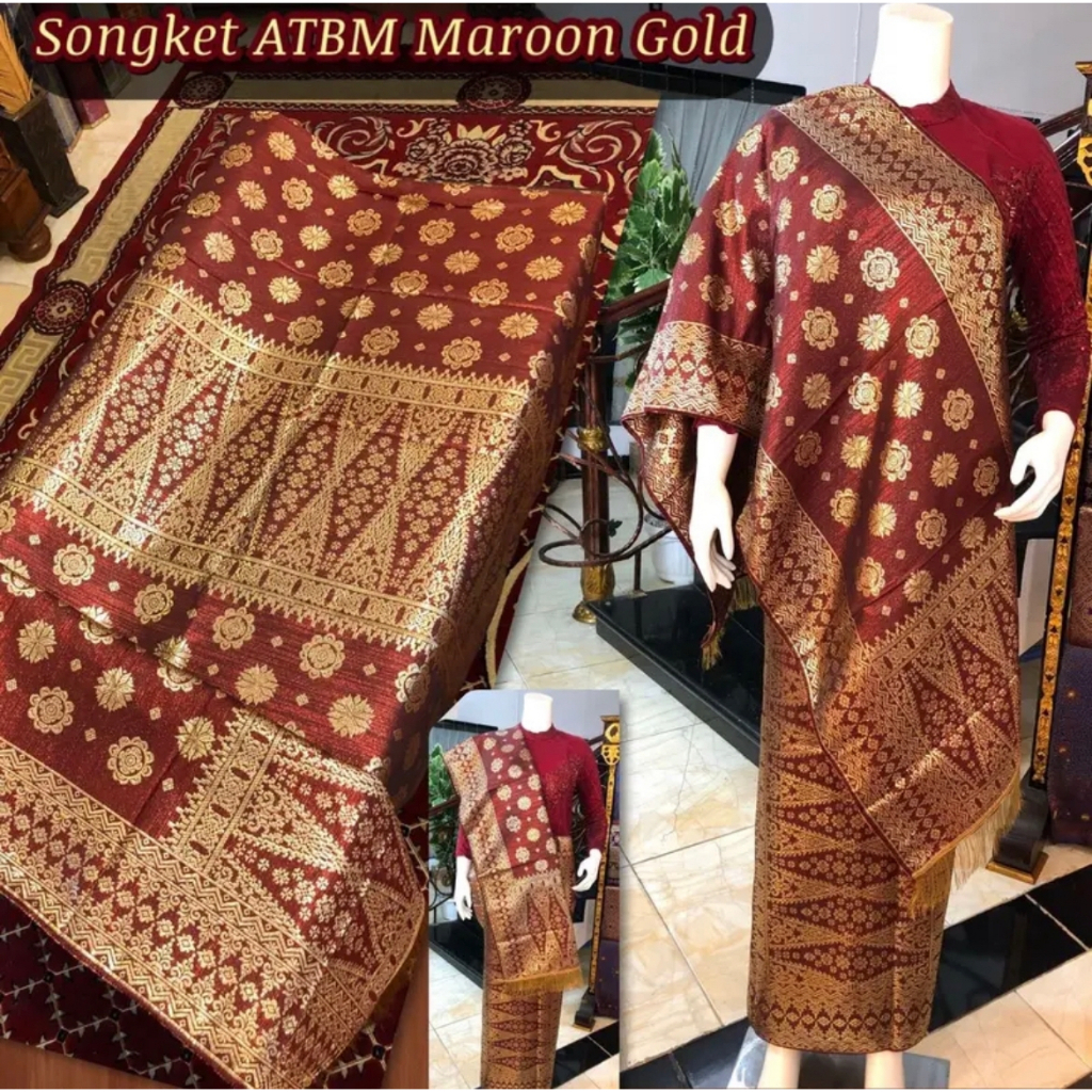 Jual Songket Atbm Songket Tenun Mesin Palembang Cantik Dan Manis