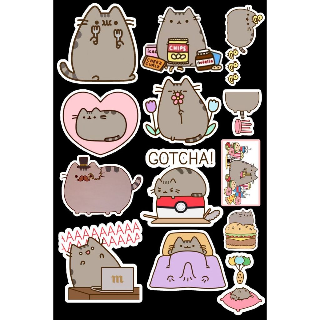 Jual Sticker Kucing Lucu Imut Cute Aesthetic Non Cutting Shopee Indonesia