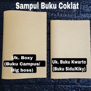 Jual Sampul Coklat Polos Ukuran Boxy Buku Tulis Campus Per Pack