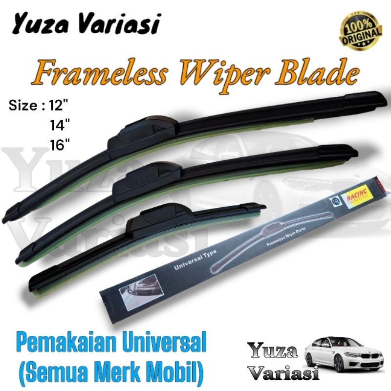 Jual Wiper Mobil Frameless Universal Semua Tipe Mobil Soft Wiper