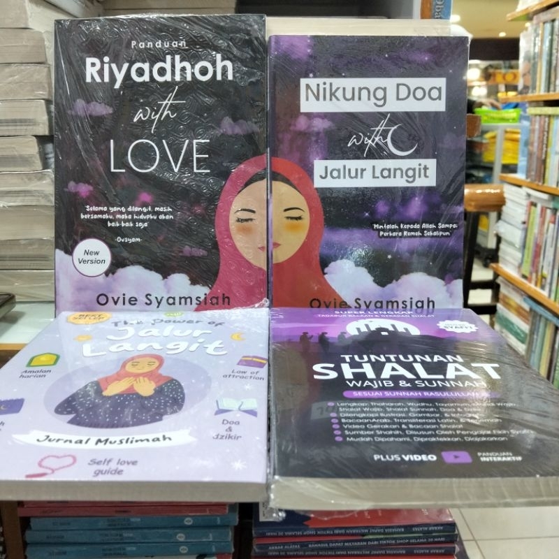 Jual Paket 4 Buku Panduan Riyadhoh With Love Nikung Doa With Jalur