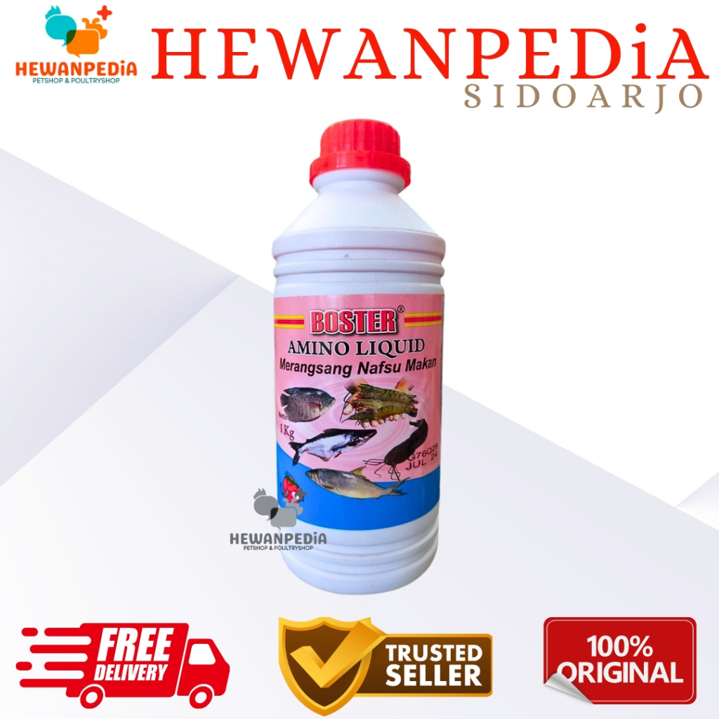 Jual BOSTER AMINOLIQUID 1 L Liter Hewanpedia Multivitamin Perangsang