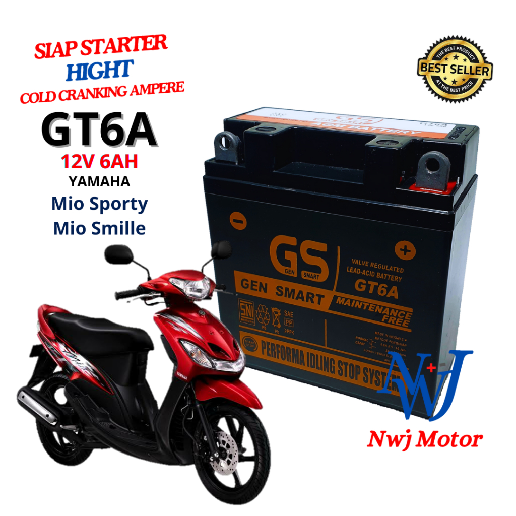 Jual Aki Kering Mio Sporty Mio Smile Gt A Gm Z Yt C Yb L Gs Mf Shopee