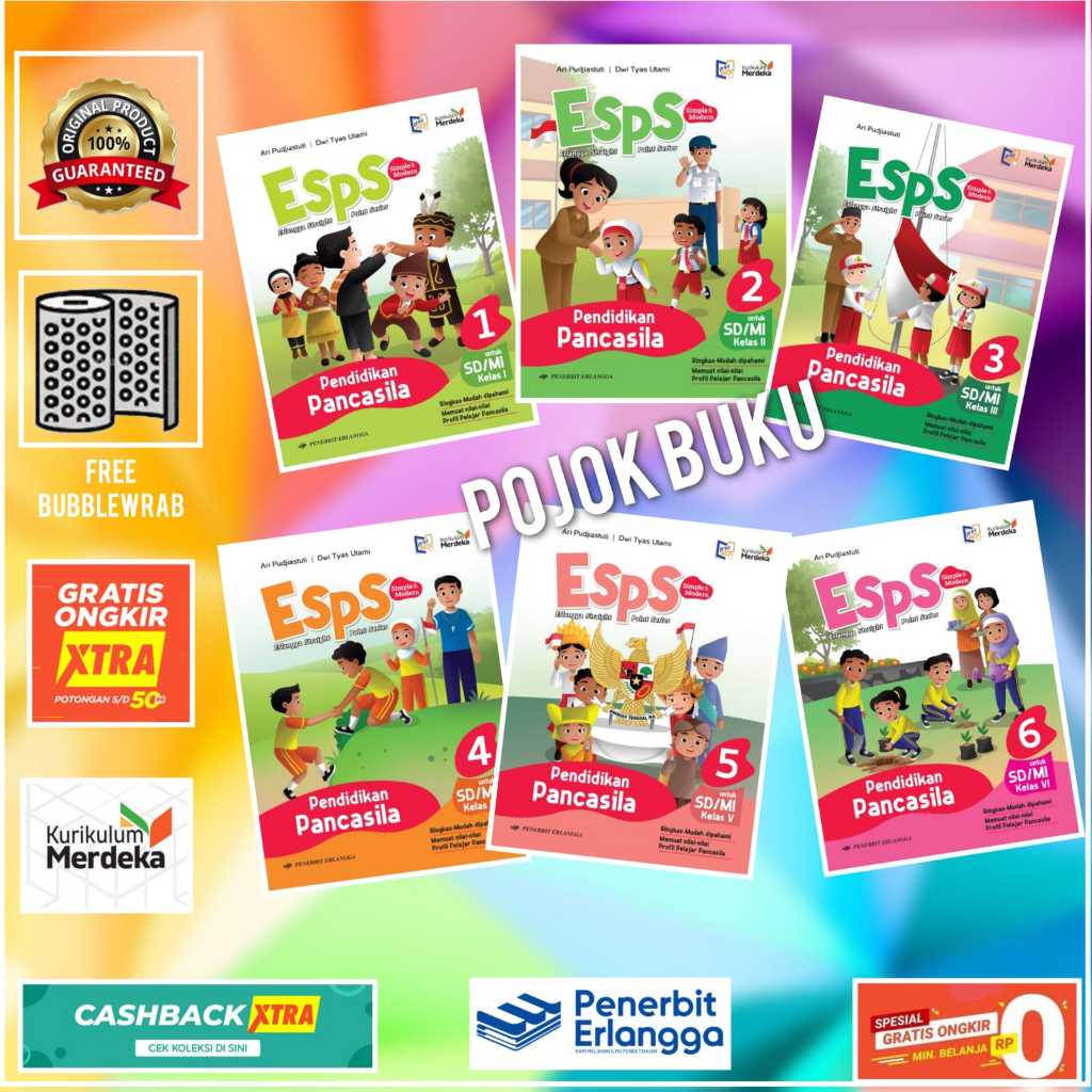 Jual Buku ESPS PENDIDIKAN PANCASILA SD MI Kelas 1 2 3 4 5 6 KM Merdeka