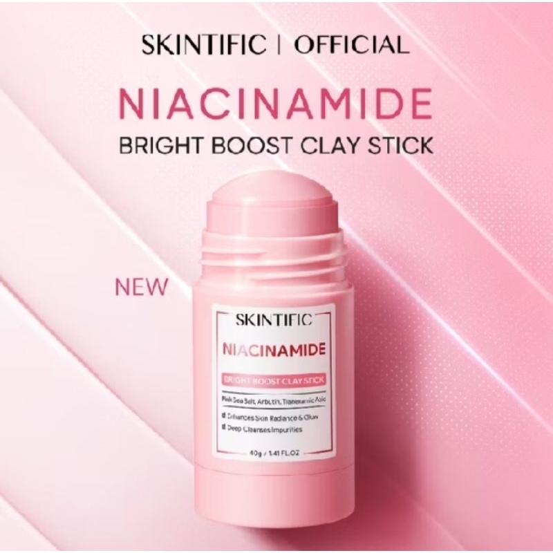 Jual Ready Stock Skintific Niacinamide Bright Boost Clay Stick Gr