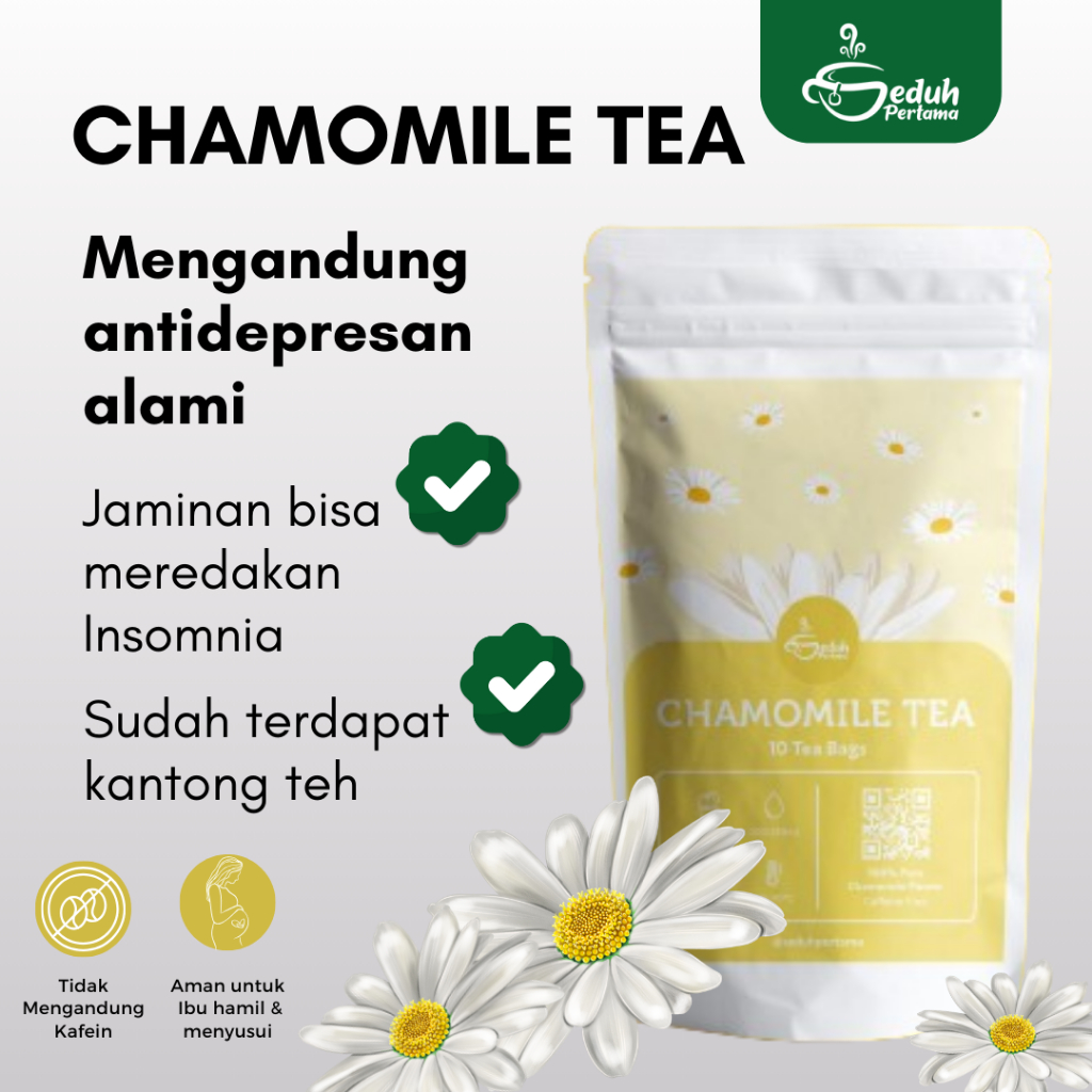 Jual Seduh Pertama Tea Bag Chamomile Teh Insomnia Flower Tea