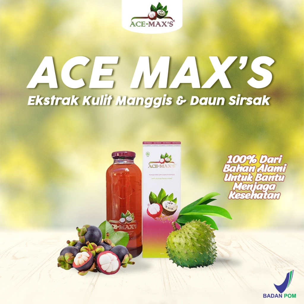 Jual Ace Max S Minuman Herbal Jus Extrak Kulit Manggis Dan Daun Sirsak