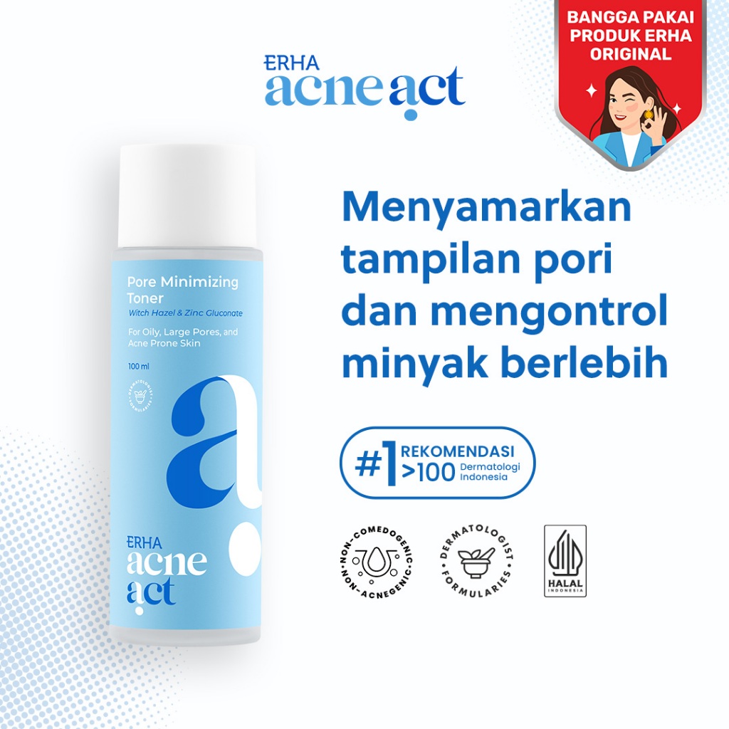 Jual ERHA Acneact WH Pore Minimizing Toner 100 Ml Shopee Indonesia