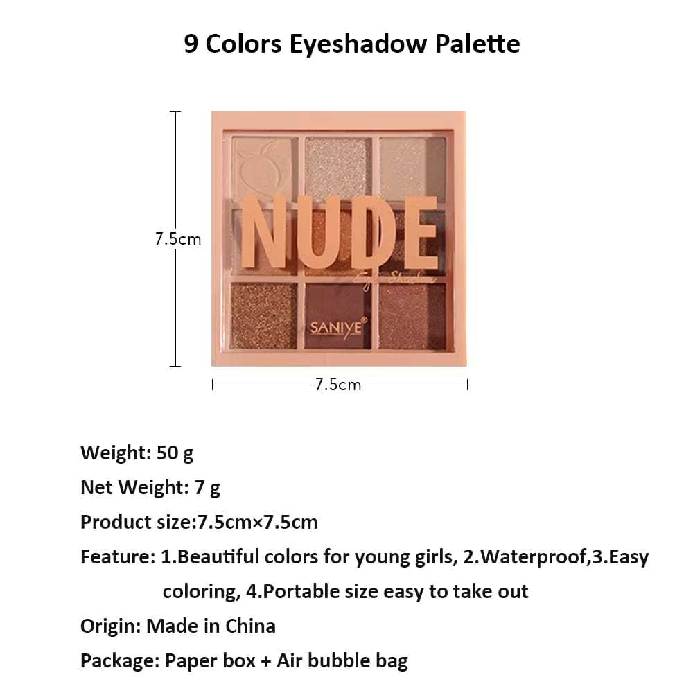 Jual SANIYE Eyeshadow Waterproof Nude E0924 Shopee Indonesia