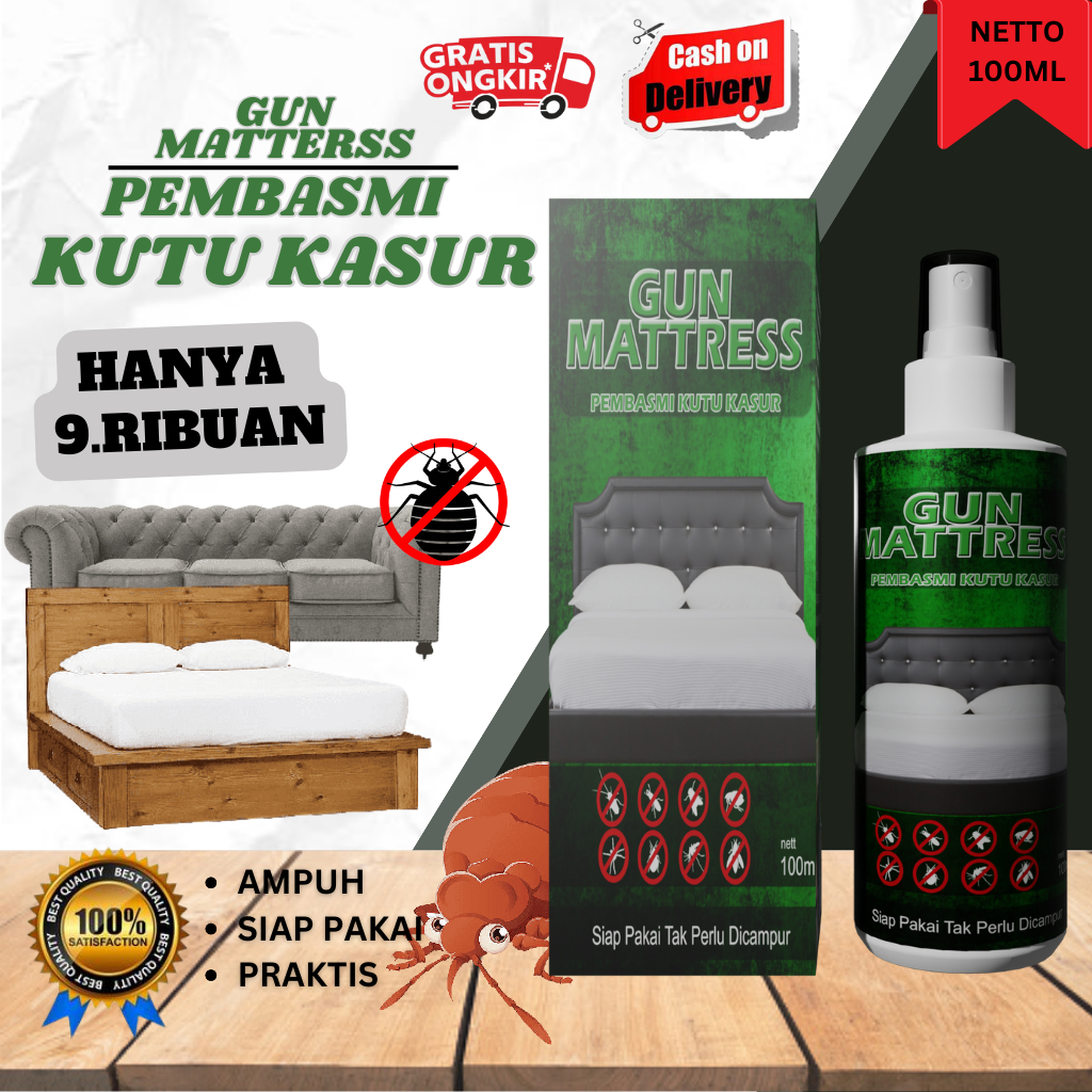 Jual PEMBASMI KUTU KASUR GUN MATTRESS PALING AMPUH TERMURAH EFEKTIF