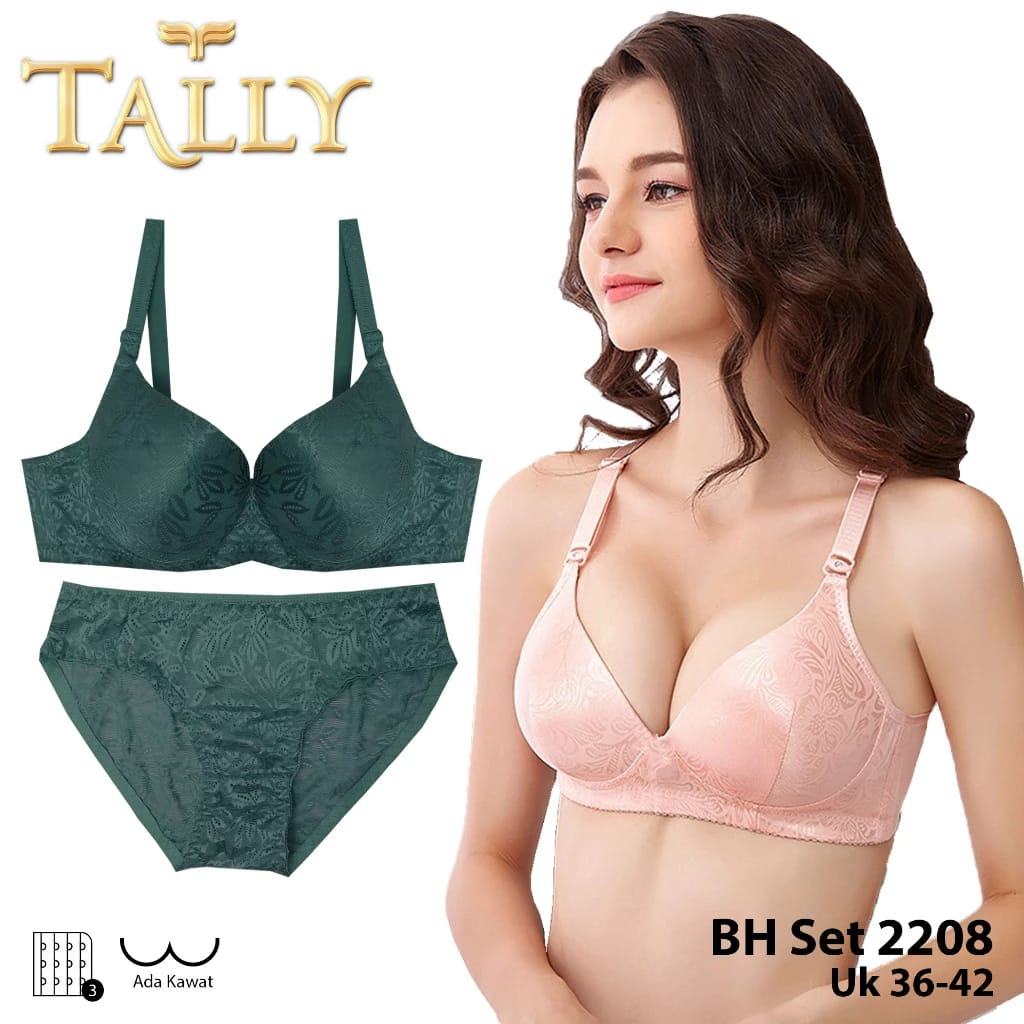 Jual TALLY 2208 BRA SET ADA KAWAT BAHAN NILON BUSA TIPIS CUP B