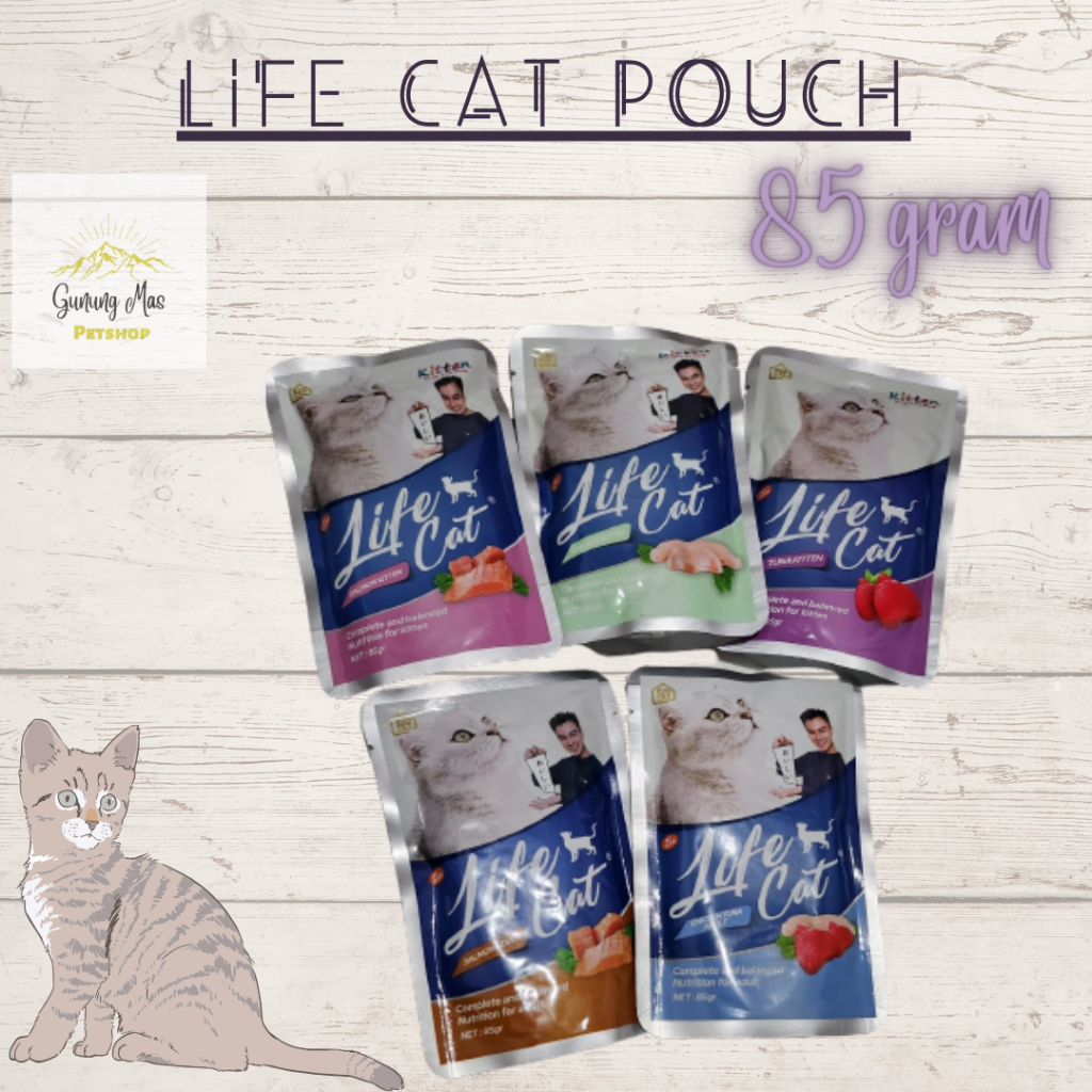 Jual LIFECAT POUCH 85 GRAM MAKANAN BASAH KUCING Shopee Indonesia