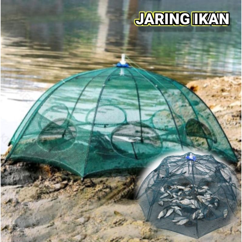 Jual Bubu Payung Jaring Pancing Ikan Jaring Lipat Fishing Net Trap Cage