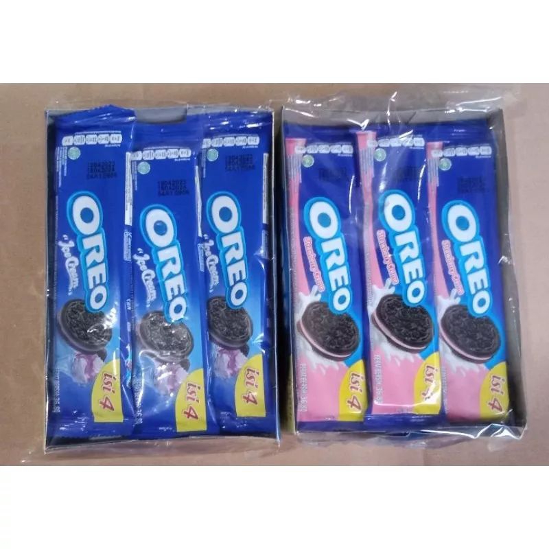 Jual KS 1 Box Oreo Biskuit Krim Vanila Oreo Biskuit Krim Coklat