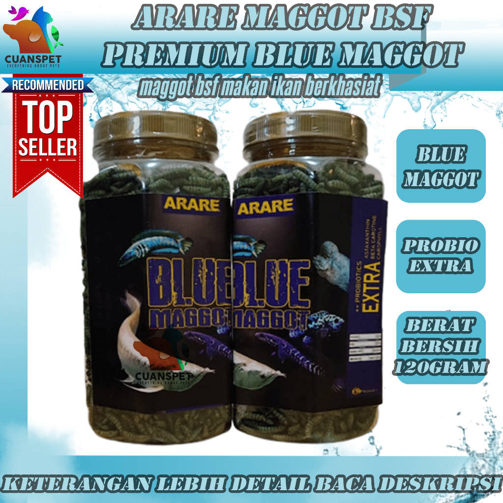 Jual Arare Super Blue Maggot G Magot Series Bsf Larva Kering Pakan