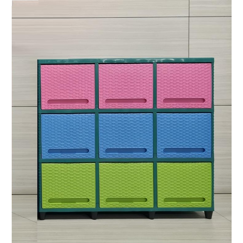 Jual Lemari Pakaian Cabinet Plastik Serbaguna Club Triple Flip 3 Susun