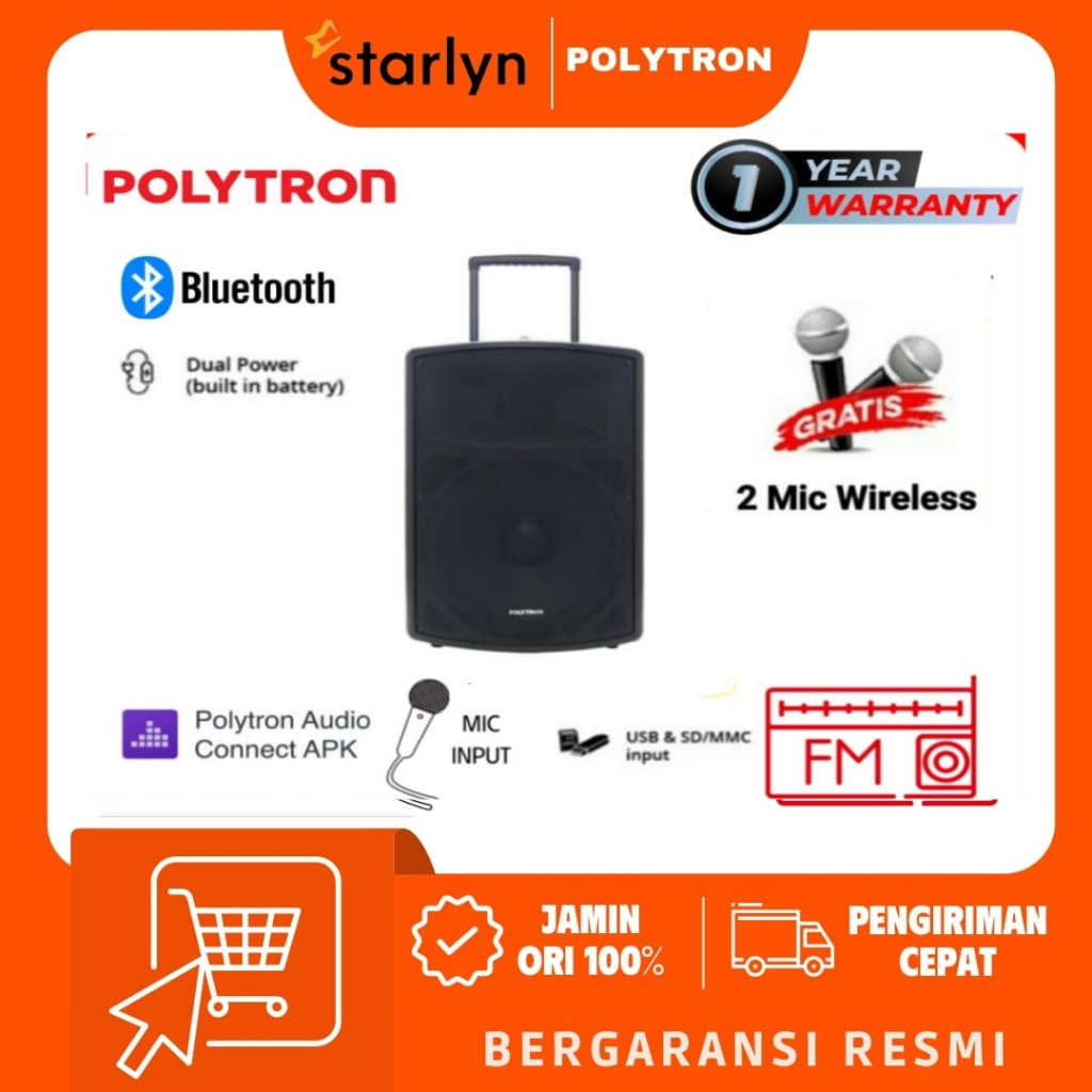 Jual Polytron Paspro F Professional Active Speaker Inch Pas