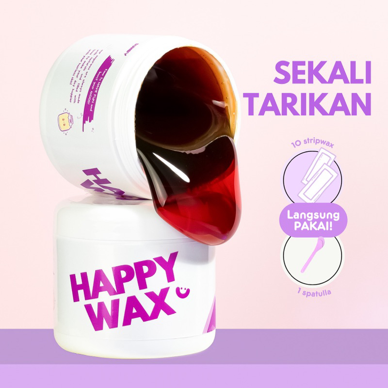 Jual Sunby Sugar Waxing 𝗕𝗣𝗢𝗠 Happy Wax Waxing Ketiak Pencabut