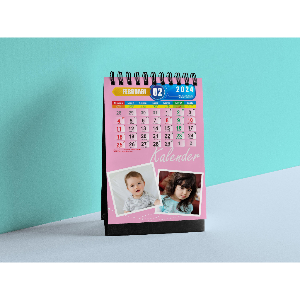 Jual Kalender Duduk Kalender Meja Kalender 2024 Kalender Custom