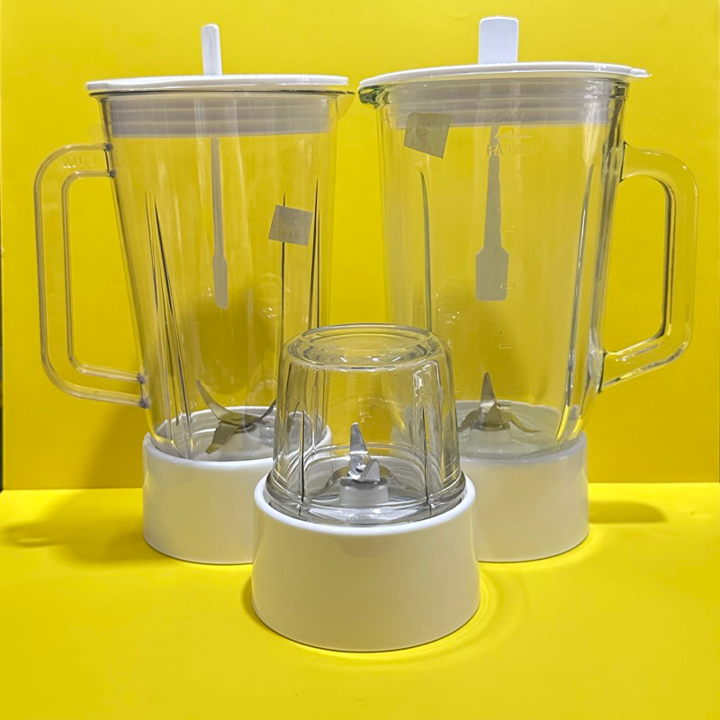 Jual Tabung Plastik Gelas Kaca Blender Multi Set Tapak Tutup