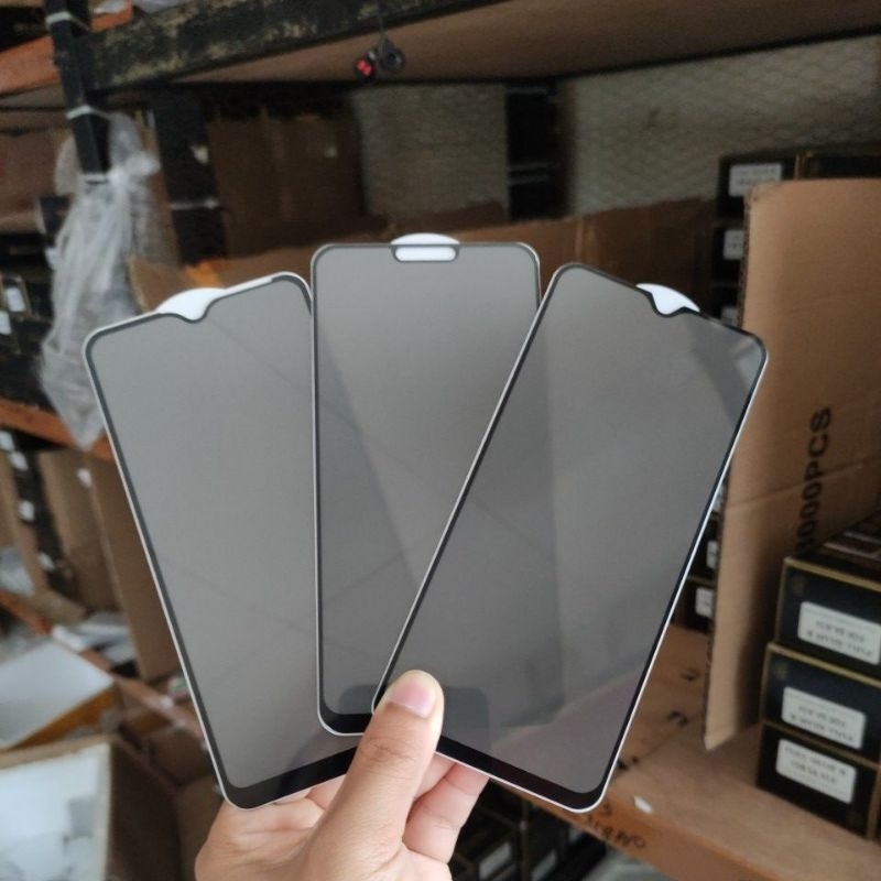 Jual TG TEMPERED GLASS ANTI GORES PRIVACY SPY KACA XIAOMI REDMI NOTE MI