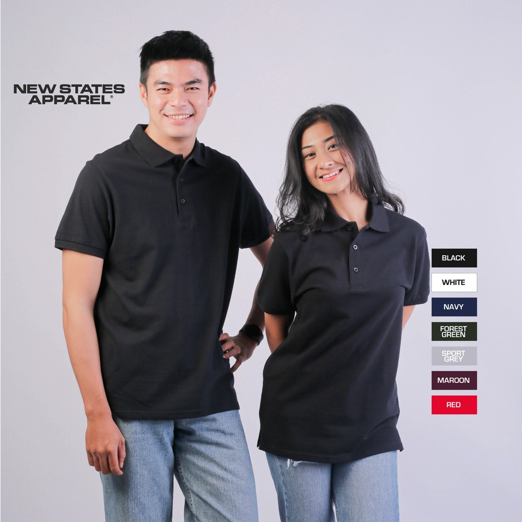 Jual Part Kaos Polos Polo New States Apparel Premium Cotton Polo