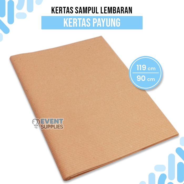 Jual Kertas Payung Coklat Jumbo Bungkus Kado Kertas Coklat Ecer Tebal